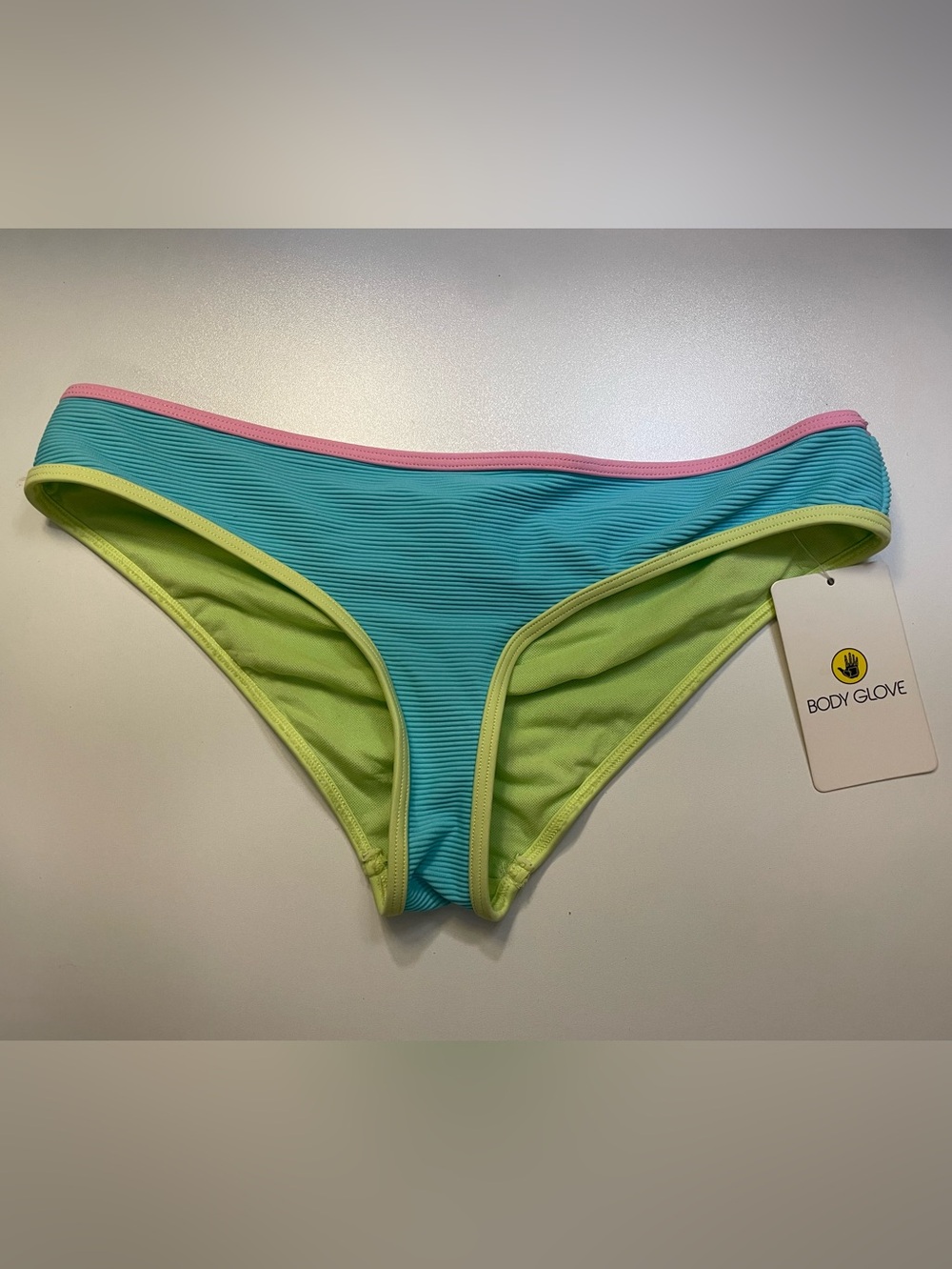 NWT Body Glove Bikini Bottom Size Small Eclipse Surfrider Cyan